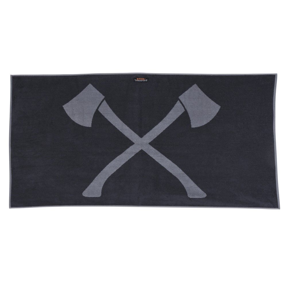 STIHL Handtuch mit Axt Logo Duschtuch